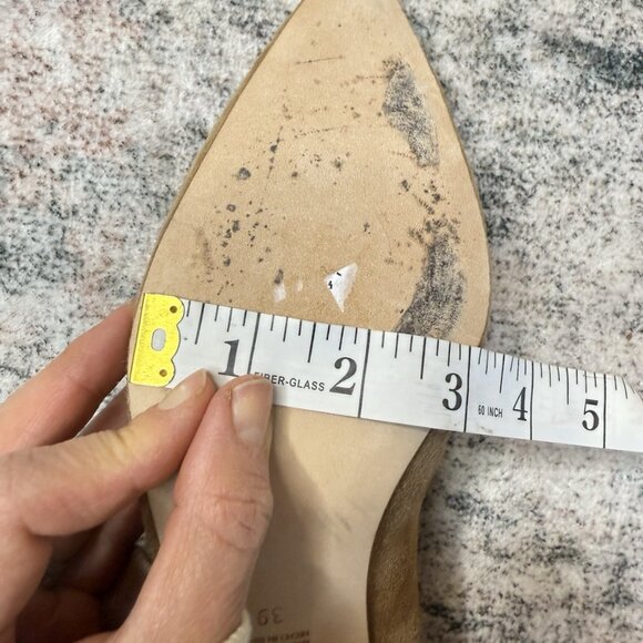 CH Carolina Herrera Brown Suede Pointed Toe Pumps - Picture 7 of 8